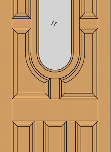 External Hardwoood Acacia M&T Un-glazed (No Glass) Door